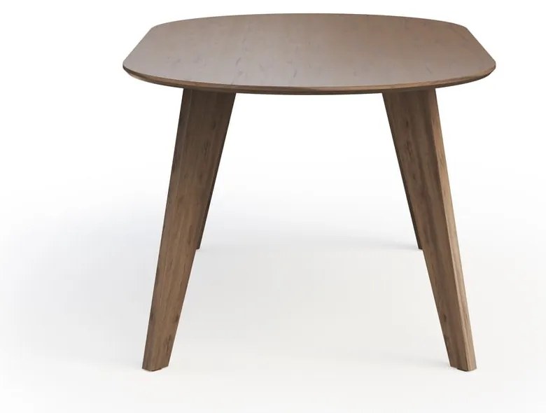 Tavolo da pranzo con piano in legno di noce di colore naturale 100x180 cm Lago - TemaHome