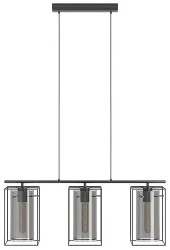 Eglo 49496 - Lampadario LONCINO 3xE27/60W/230V