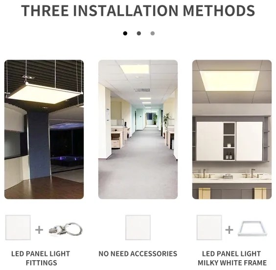 Aigostar - Pannello LED da incasso LED/40W/230V 3000K/4000K/6500K 60x60cm bianco