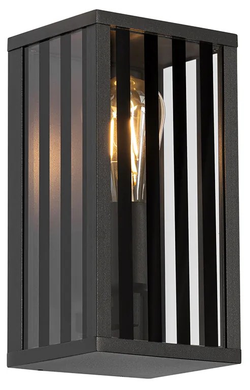 Lampada da parete esterna moderna nera 26 cm IP44 - Dijon