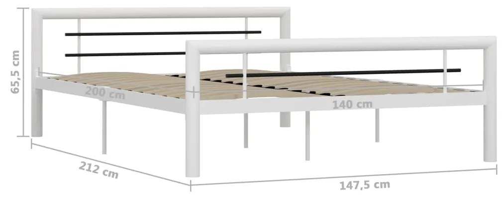 Giroletto Bianco e nero in Metallo 140x200 cm