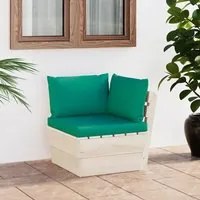 Divano Angolare da Giardino su Pallet e Cuscini Legno di Abetecod mxl 72509