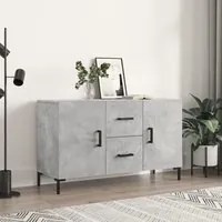 Credenza Grigio Cemento 100x36x60 cm in Legno Multistrato 828176