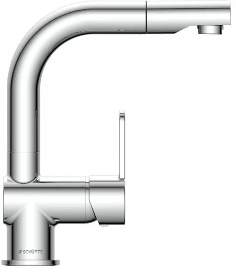 Schütte 79710 - Rubinetto per lavello LONDON con doccetta estraibile, finitura cromata lucida