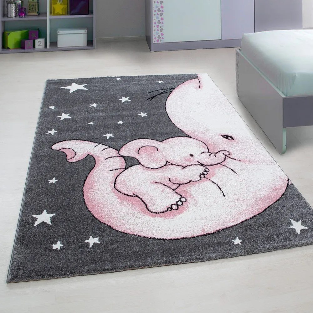 Tappeto per bambini rosa e grigio 120x170 cm Kids - Ayyildiz Carpets