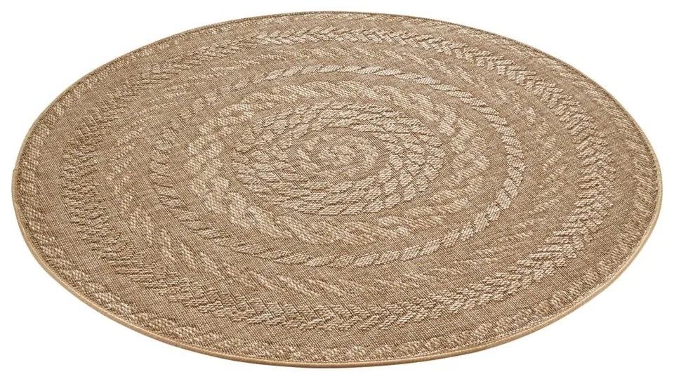 Tappeto da esterno beige, Ø 160 cm Almendro - NORTHRUGS