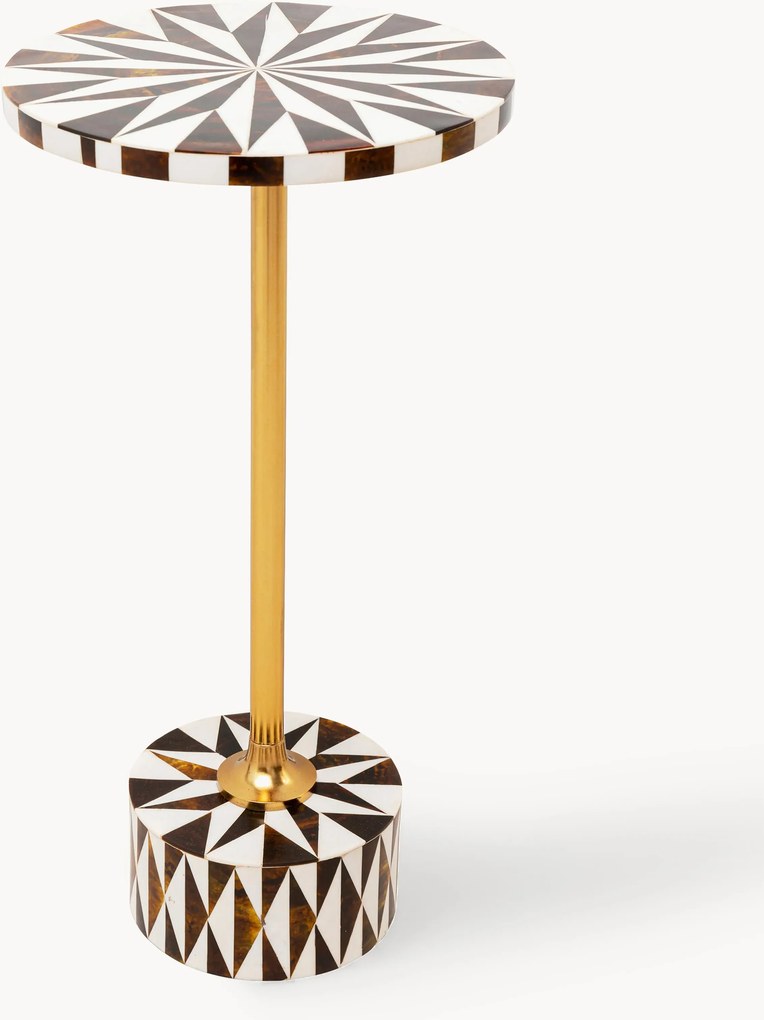 Tavolino rotondo fatto a mano Domero