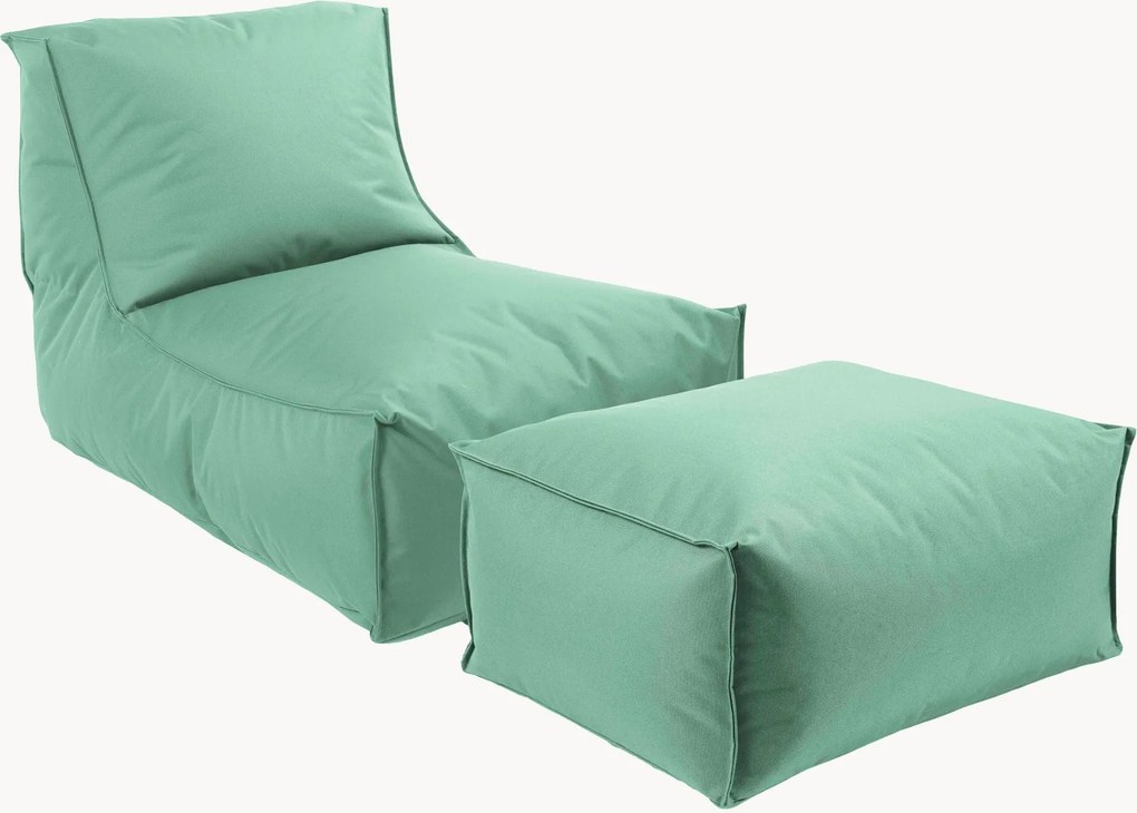 Poltrona sacco da esterno con pouf e coperture protettive Der Sundowner