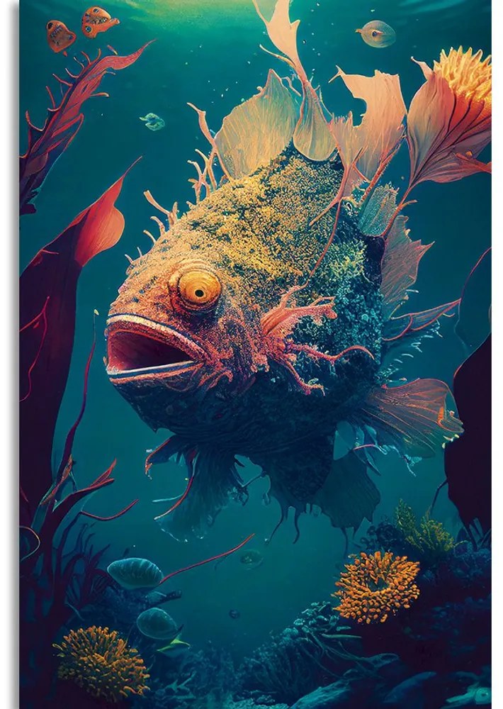 Stampa su tela – Rana pescatrice surrealista