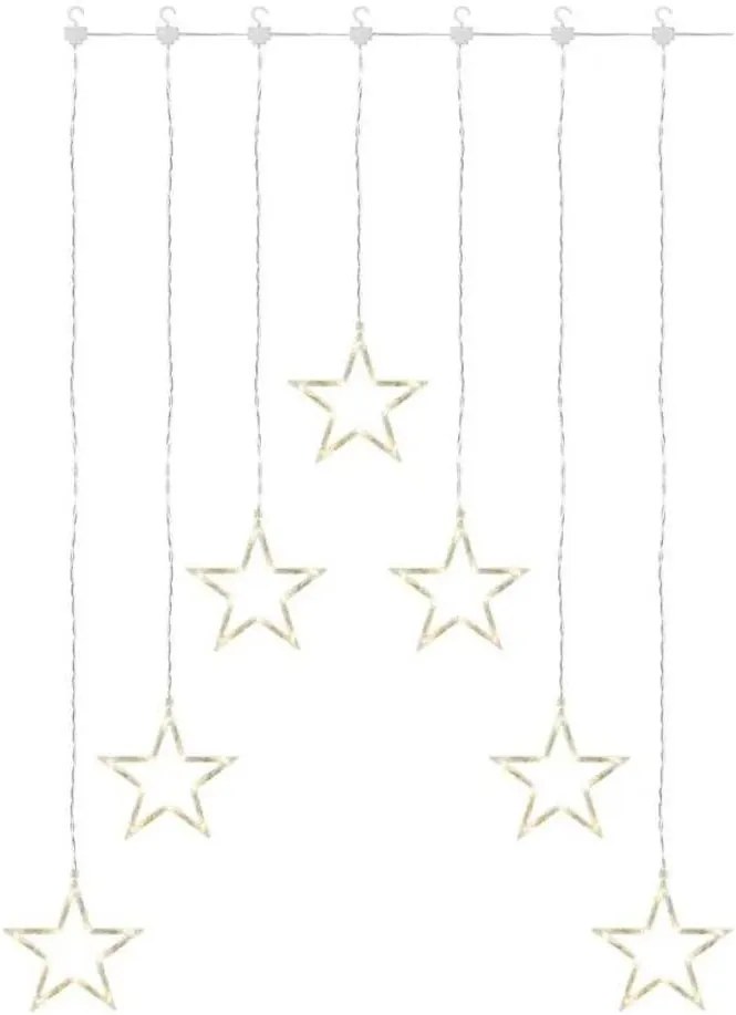 Tenda luminosa natalizia LED 70xLED/3,6W 567x125 cm bianco caldo