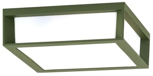 Orion - Lampada da esterno HENRY 2xE27/15W/230V 26x26 cm IP44 verde