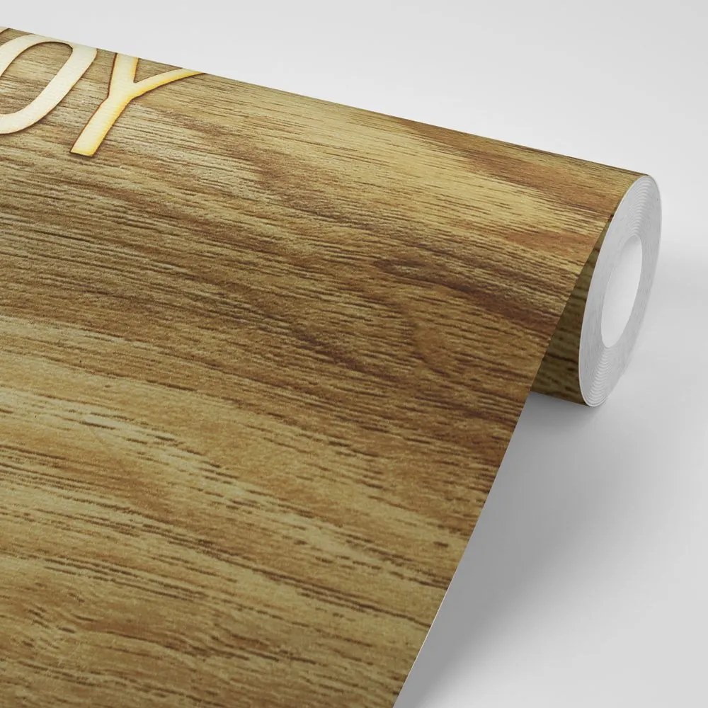 Carta da parati autoadesiva – Citazione 'Enjoy life today'