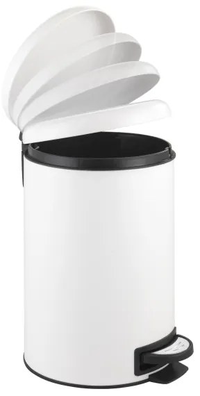 WENKO 22707100 - Pattumiera LEMAN 25x38 cm bianco/nero