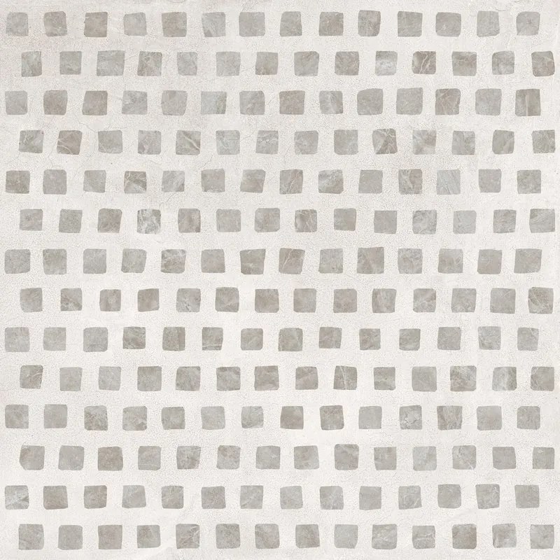 Pavimento Rivestimento 90x90 Cm Effetto Cemento E Marmo Gres Porcellanato White Ceramica Sant Agostino Set Gem CSASGWHI90