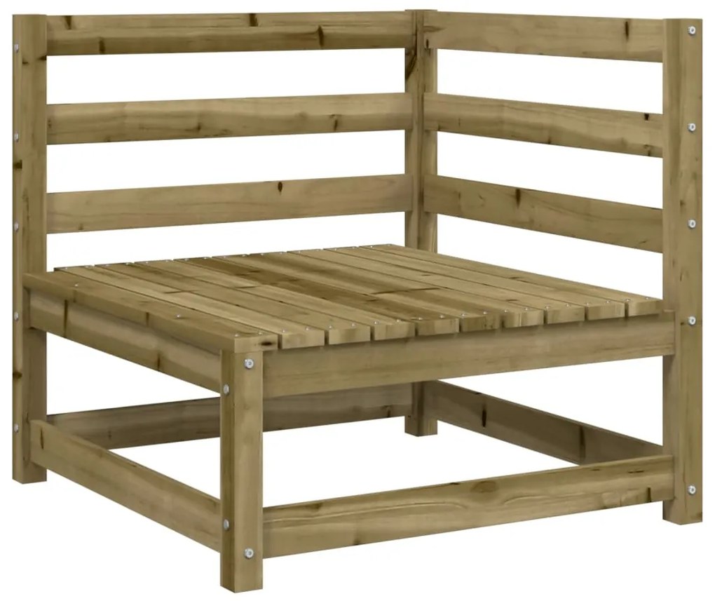 Set divani da giardino 8 pz in legno impregnato di pino