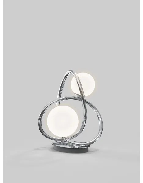 Wofi 8014-207 - Lampada da tavolo LED NANCY 2xG9/3,5W/230V cromo lucido