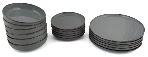 Set da tavola 18 pezzi blu/porcellana