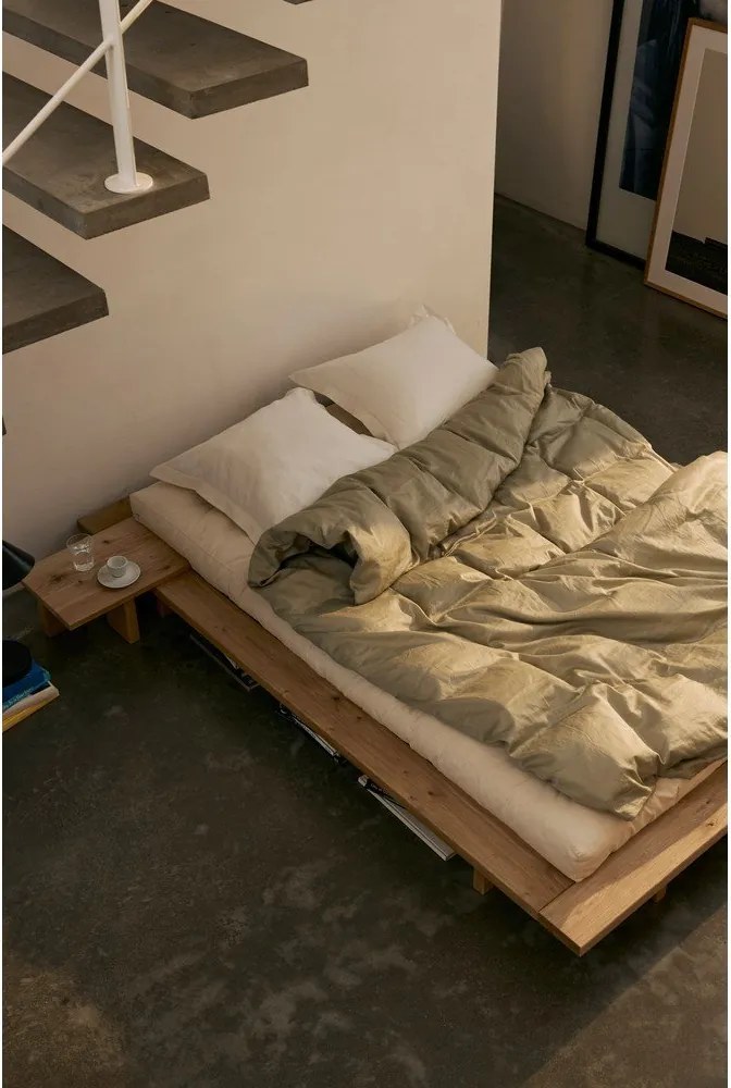 Comodino di colore naturale in pino massiccio Japan – Karup Design