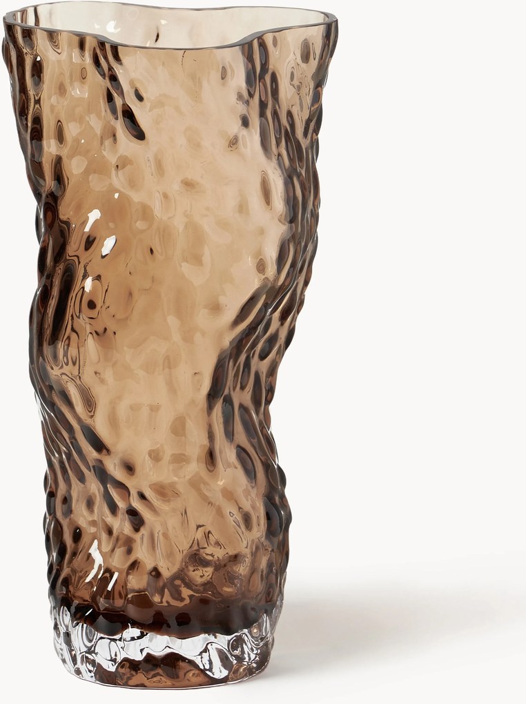 Vaso in vetro soffiato Ostrea Rock, alt. 30 cm