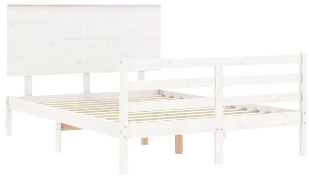 Giroletto con testiera bianco small double legno massello