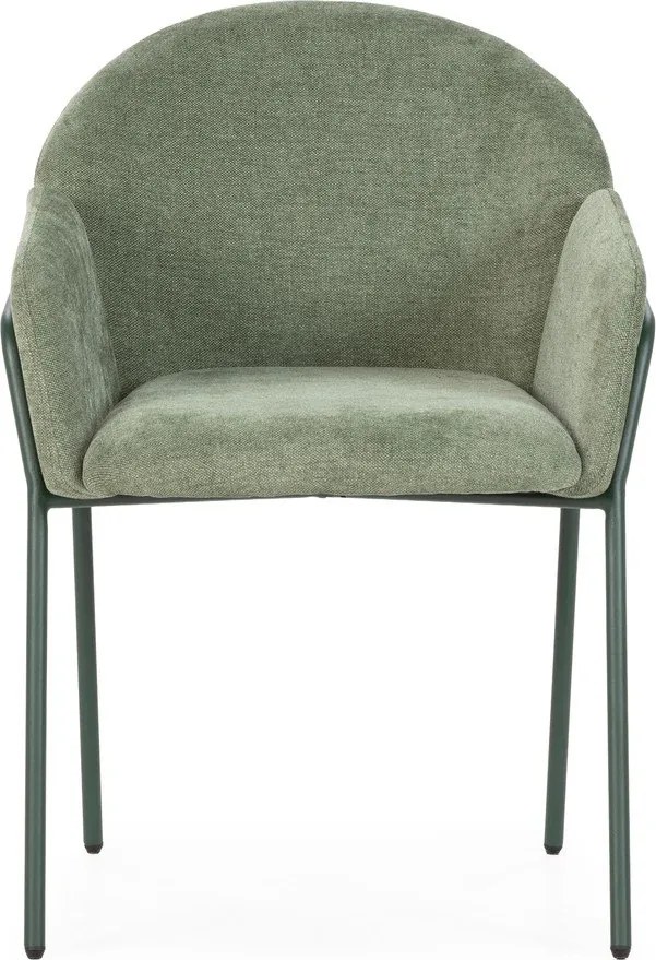 Set di sedie da pranzo verde in imbottito 2 pz Aslin – MOME