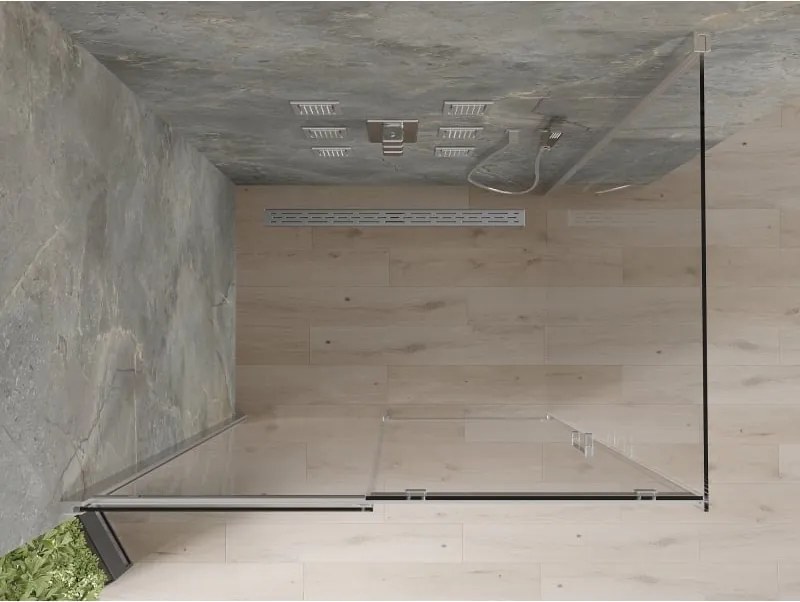 Mexen Omega cabina doccia scorrevole 120 x 90 cm, trasparente, cromo - 825-120-090-01-00