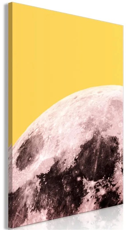 Quadro Sunny Moon (1 Part) Vertical  Colore Giallo, Dimensioni e Misure 60x90