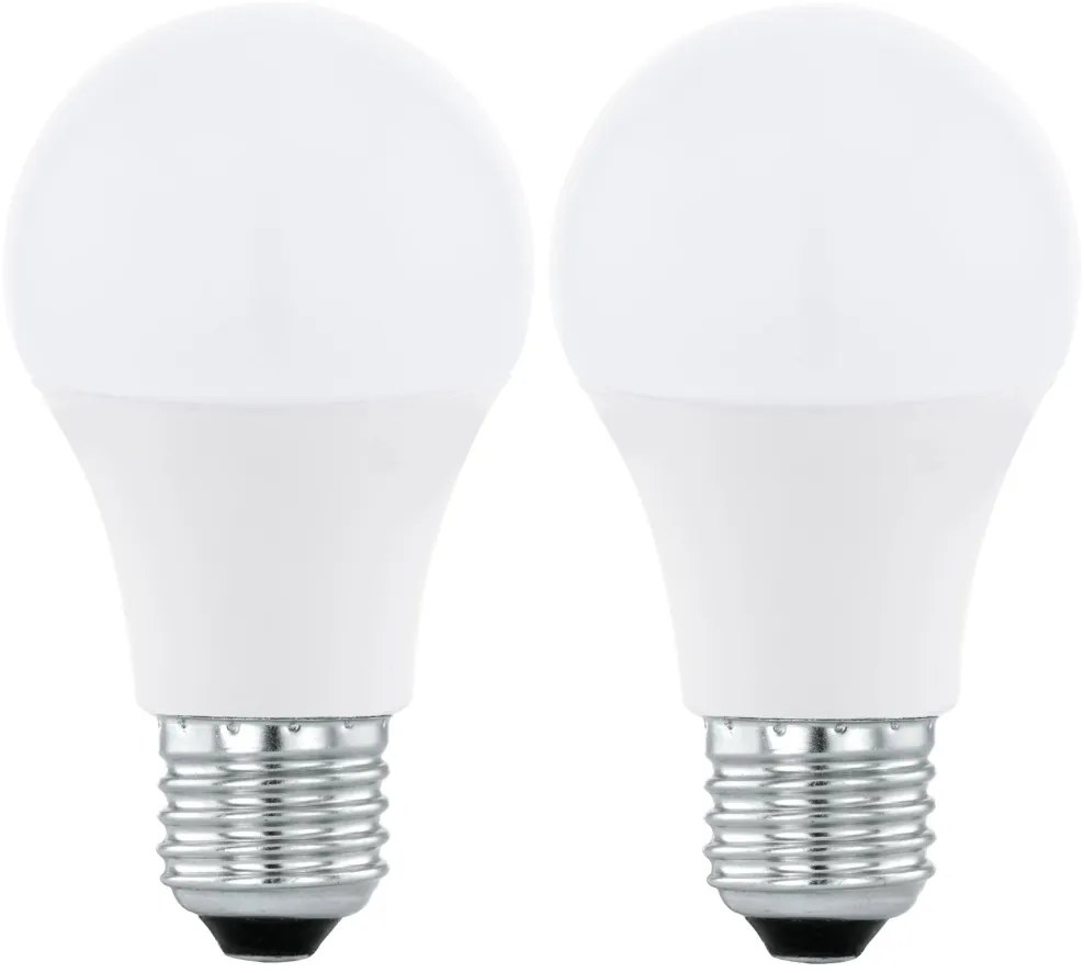 SET 2xLED RGBW Lampadina dimmerabile A60 E27/9W/230V 2700-6500K + +TC - Eglo 11587