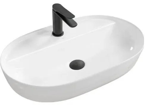 REA-U7900 - Lavabo da appoggio AURA 40,5x60,5 cm ceramica/bianco lucido