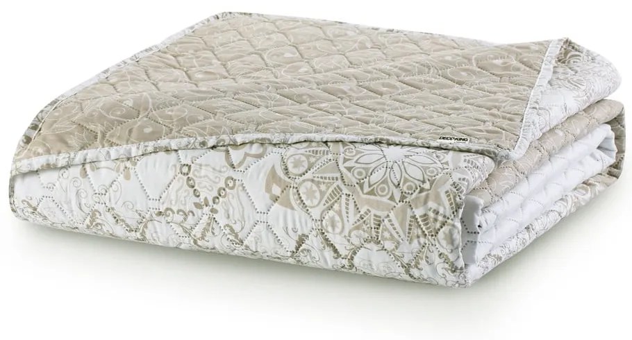 Copriletto bifacciale beige in microfibra , 240 x 260 cm Alhambra - DecoKing