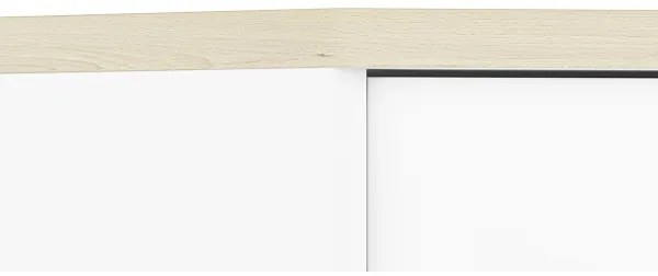 Comodino BUBO 58x69 cm bianco/beige