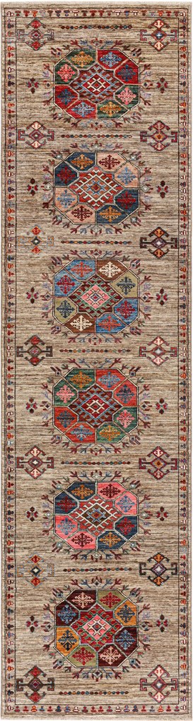 Samarkand Tappeto 340x80 (Pakistan) Annodato A Mano