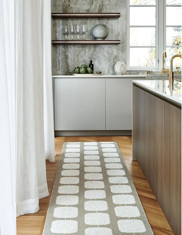 Tappeto da interno/esterno beige/color crema 70x100 cm Sten Light Nougat – Pappelina