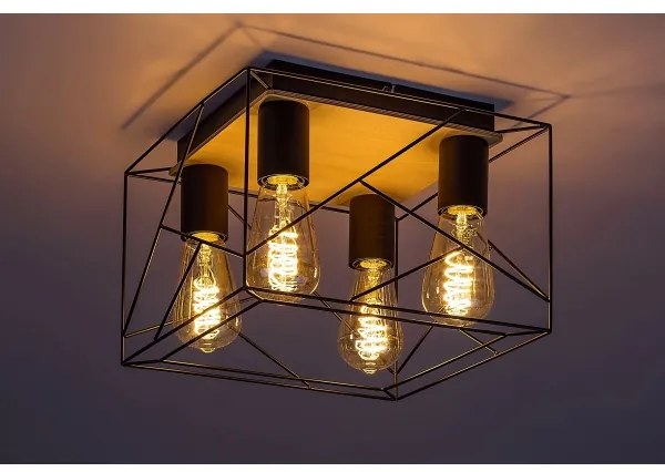 Rabalux 71024 - Plafoniera BOIRE 4xE27/40W/230V