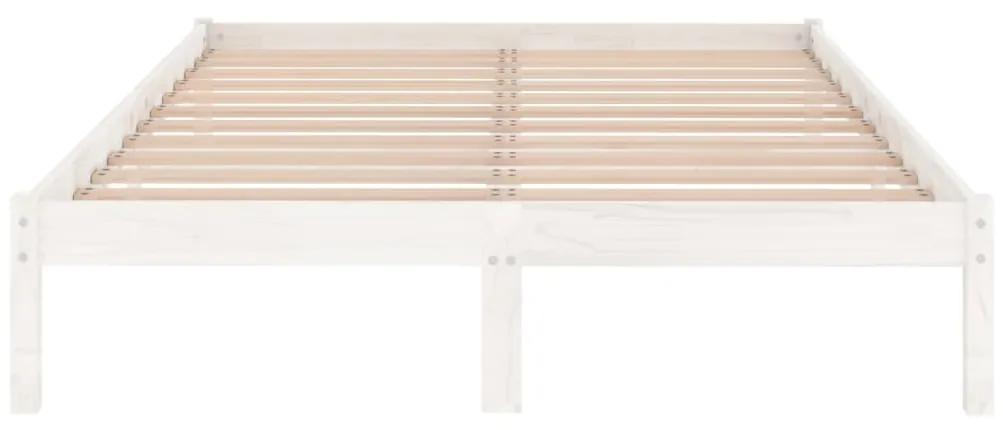 Giroletto bianco in legno massello di pino 160x200 cm