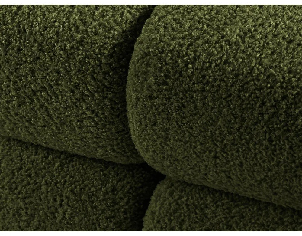 Divano modulo verde in tessuto bouclé (angolo destro) Bellis - Micadoni Home
