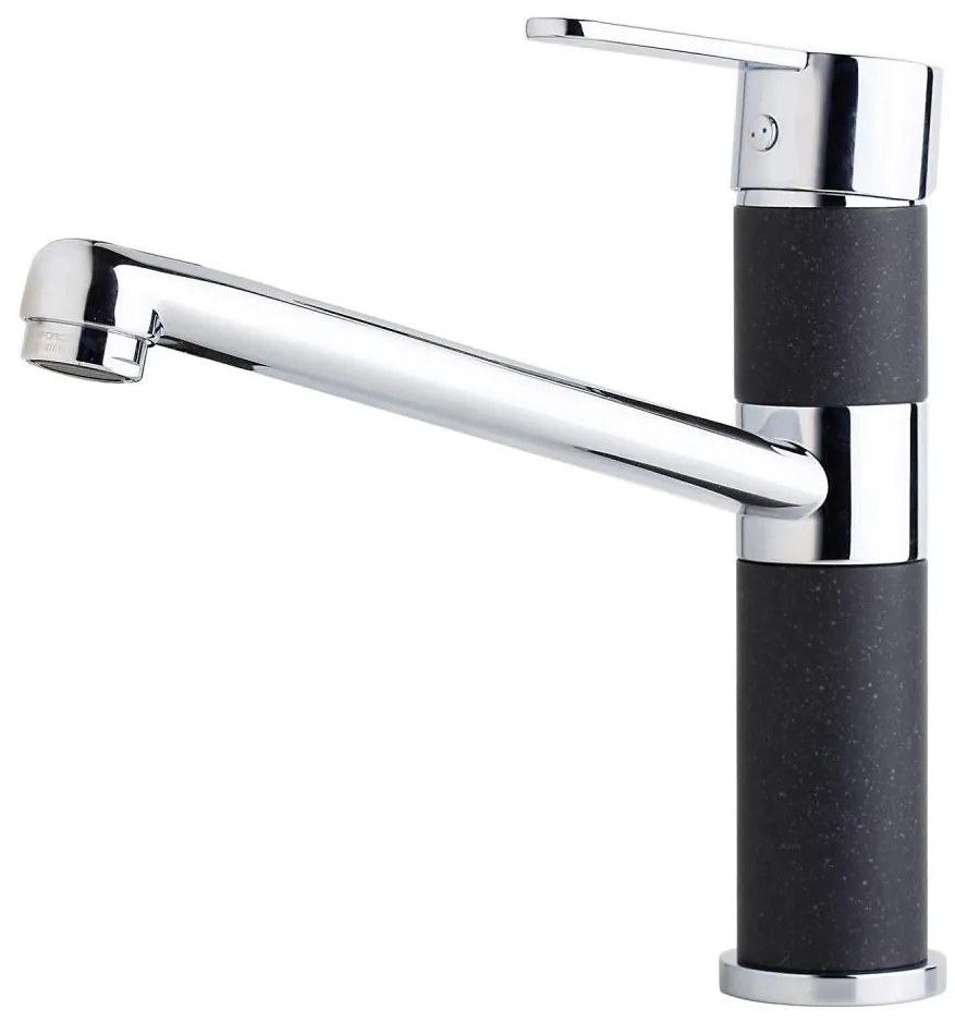 ALVEUS 1119875 - Rubinetto per lavello ZENIT 20,2 cm granito/nero