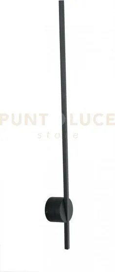 Applique a parete led shanghai nera 9w 1100lm 4000k 78,8x8cm in all...