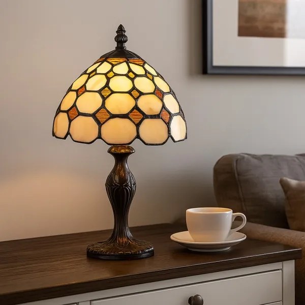 Rabalux 8072 - Lampada da tavolo Tiffany in vetro colorato MARVEL 1xE14/40W/230V