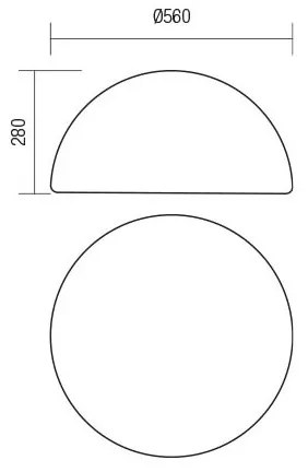 Redo 90169 - Lampada da esterno BLOB 1xE27/23W/230V Ø 56 cm IP65 bianca