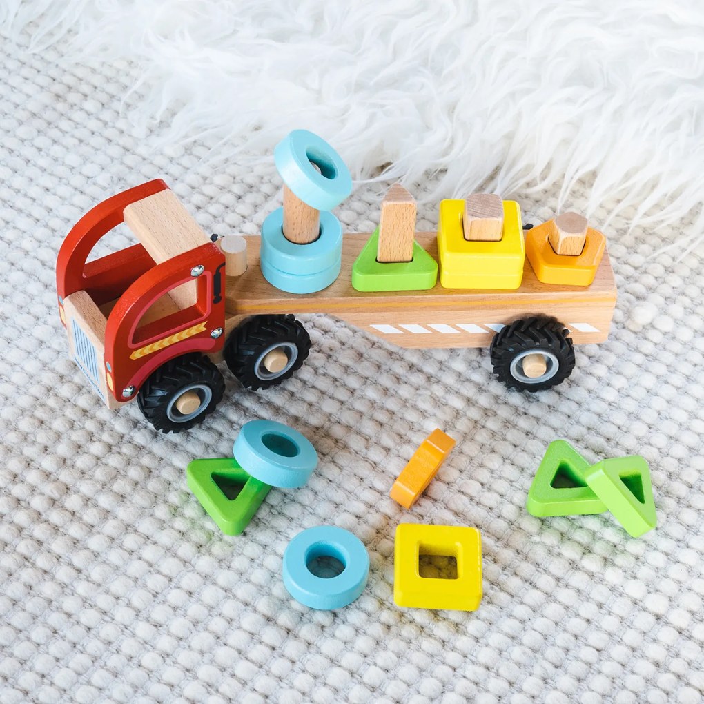 Camion in legno per smistamento e impilamento