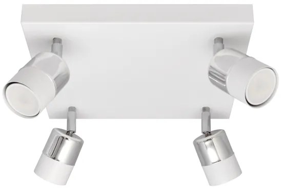 LED Luce Spot a LED TUBSSON 4xGU10/4,8W/230V bianco/cromo lucido