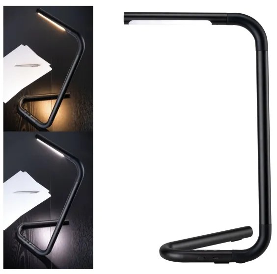 Paulmann 95424- LED/4,5W Lampada da tavolo touch dimmerabile FLEXLINK 5V/USB nera