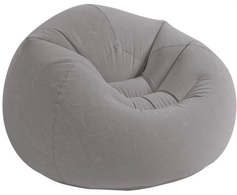 Poltrona sacco gonfiabile Intex beanless bag' grigio 114x114x71 cm - cod. 68579np