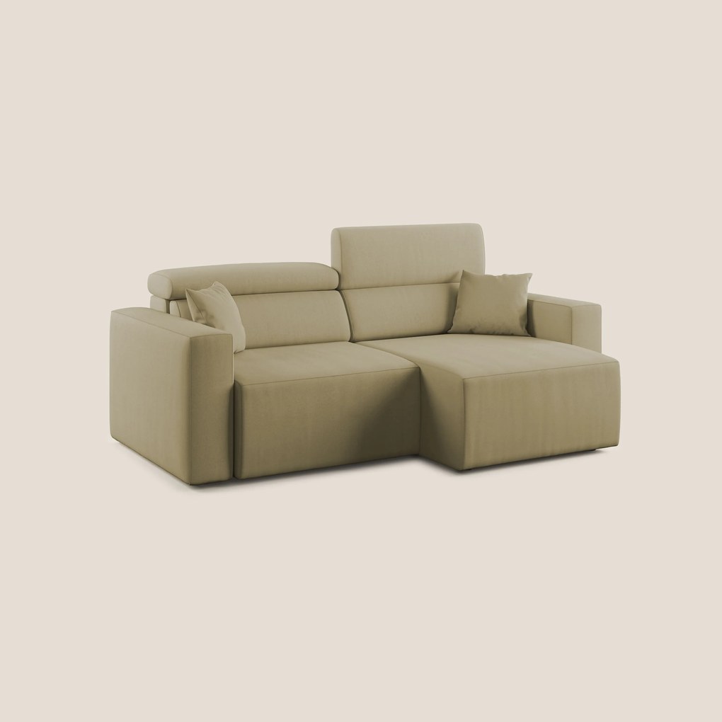Orwell divano con seduta estraibile in microfibra smacchiabile T11 beige