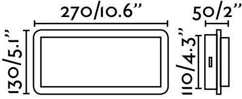 FARO 20061 - Applique LED MOOD 2xLED/3W/230V