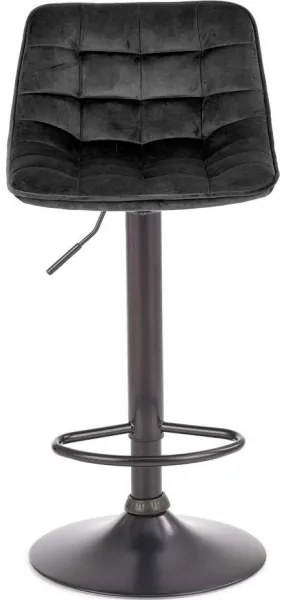 Sgabello bar 106x43 cm nero