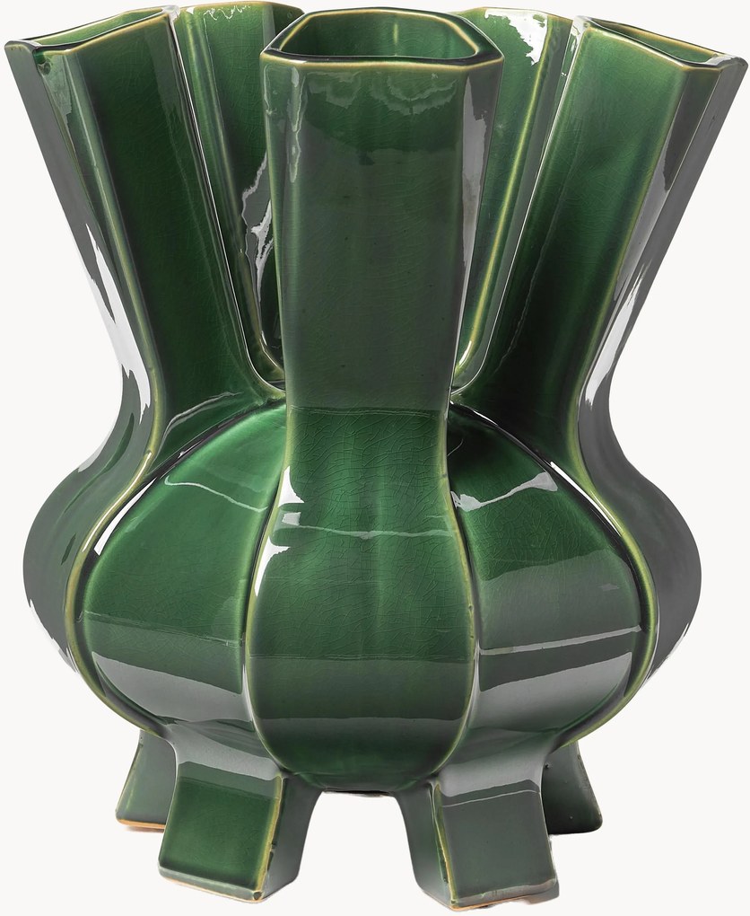 Vaso in porcellana Puyi, alt. 34 cm