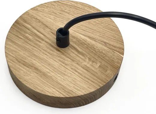 Lampadario a cavo ASTA 1xE27/60W/230V Ø 28 cm rovere