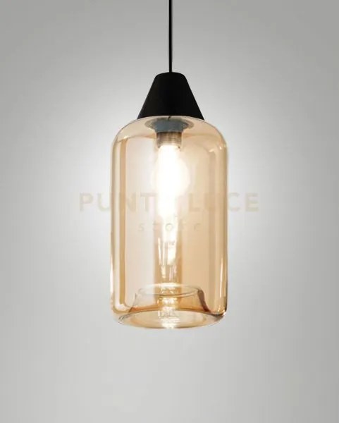 Edison 3491-59-125 vetro ambra piccolo completo di cavo x kit luci ...